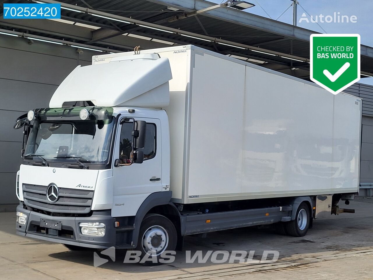 Mercedes-Benz Atego 1524 4X2 15tonner Automatic Ladebordwand Euro 6 Koffer-LKW