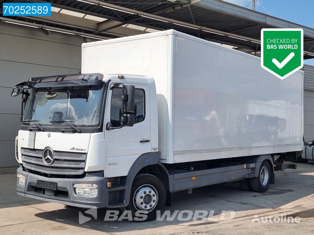 камион фургон Mercedes-Benz Atego 1530 4X2 15tonner Automatic Ladebordwand ClassicSpace Euro