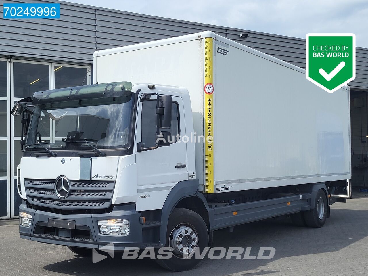 Mercedes-Benz Atego 1530 4X2 16 Tons Automatic Ladebordwand Euro 6 camión furgón