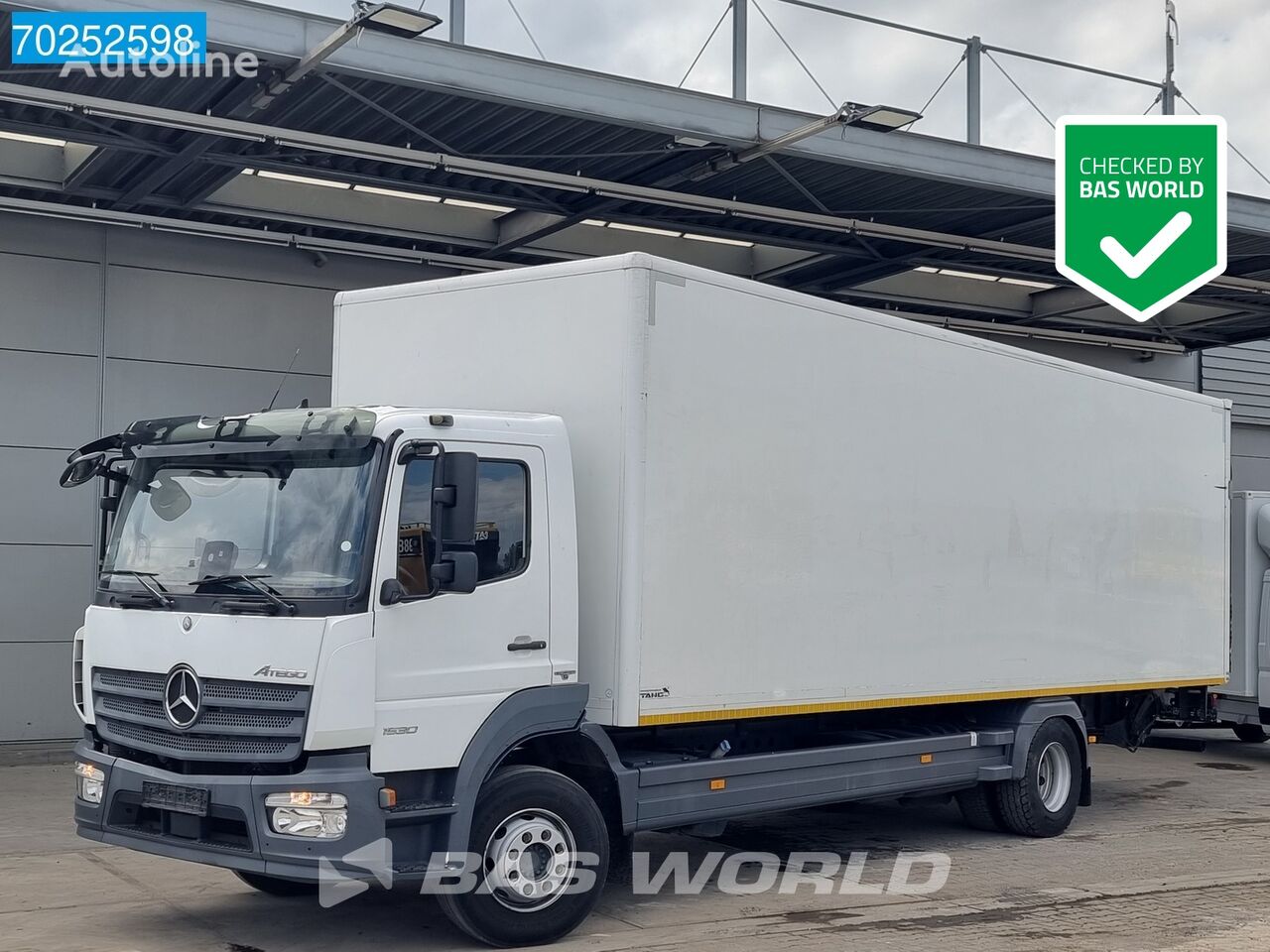 xe tải thùng kín Mercedes-Benz Atego 1530 4X2 16tonner 8mtr box Automatic Ladebordwand Euro 6