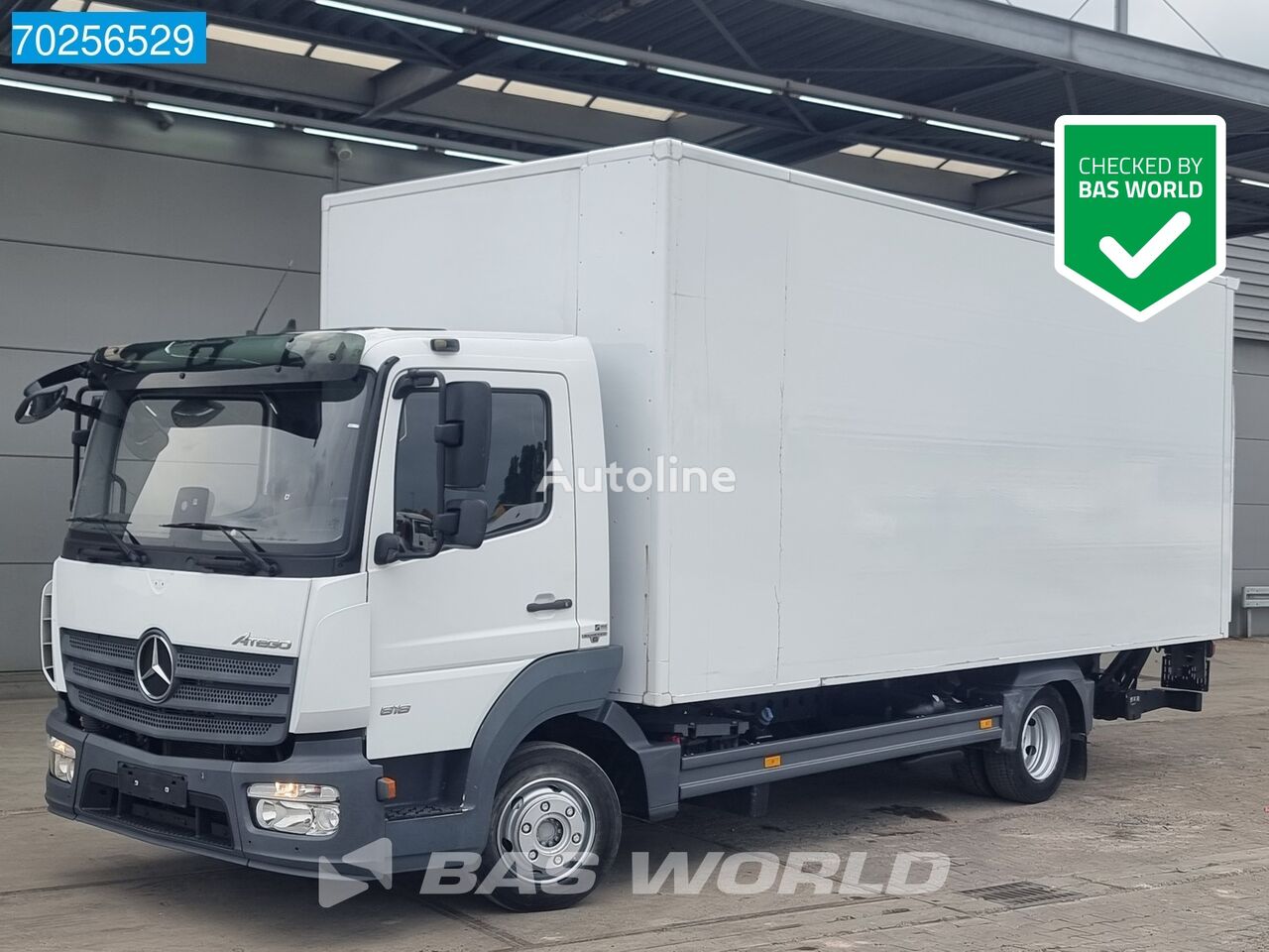 автофургон Mercedes-Benz Atego 818 4X2 8tons German Truck Ladebordwand Euro 6