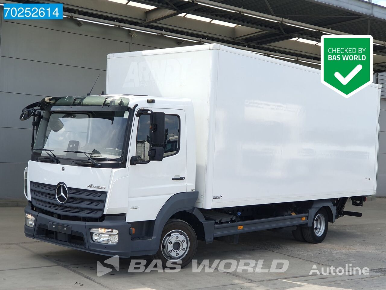 Mercedes-Benz Atego 821 4X2 8 tonner Ladebordwand Automatic Euro 6 Koffer-LKW