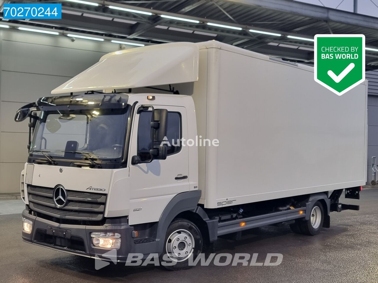 شاحنة مقفلة Mercedes-Benz Atego 821 4X2 8tonner German Truck Ladebordwand Automatic Euro 6