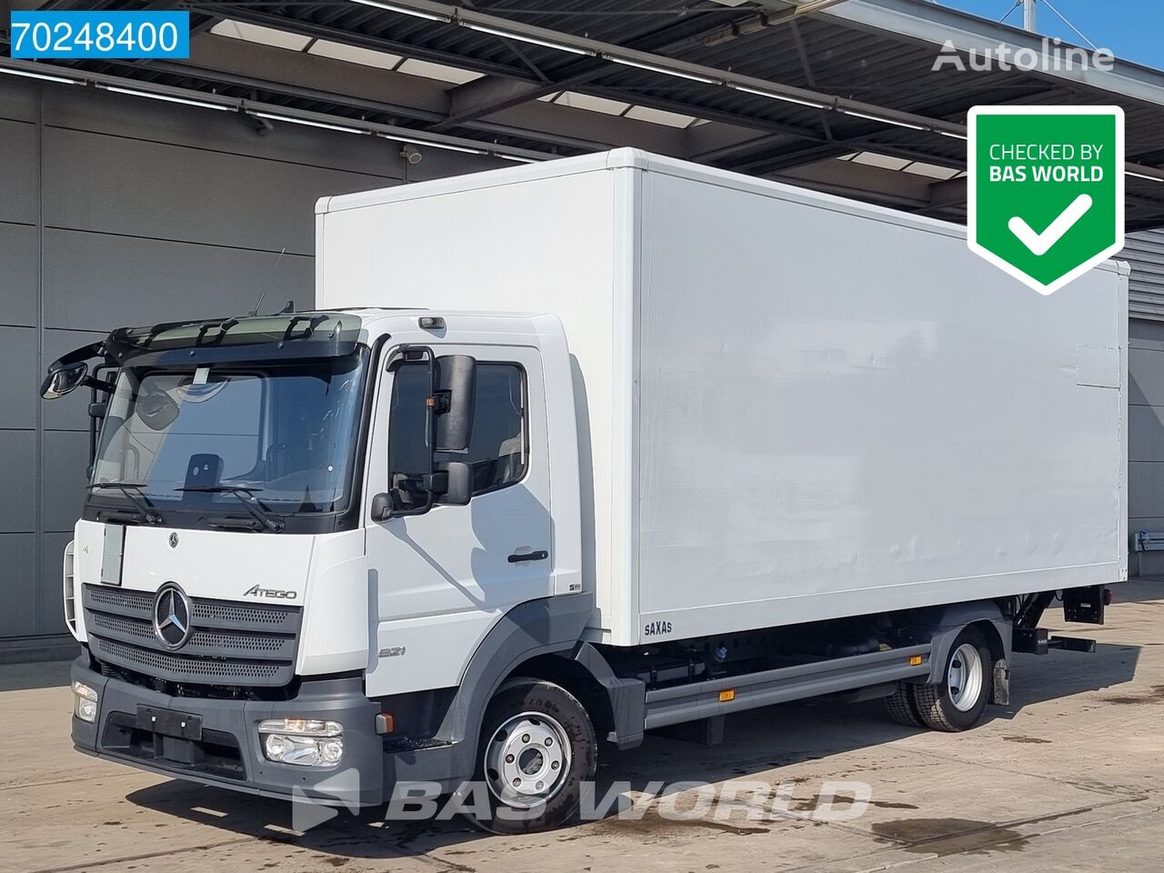 φορτηγό κόφα Mercedes-Benz Atego 821 4X2 Ladebordwand Automaat Euro 6