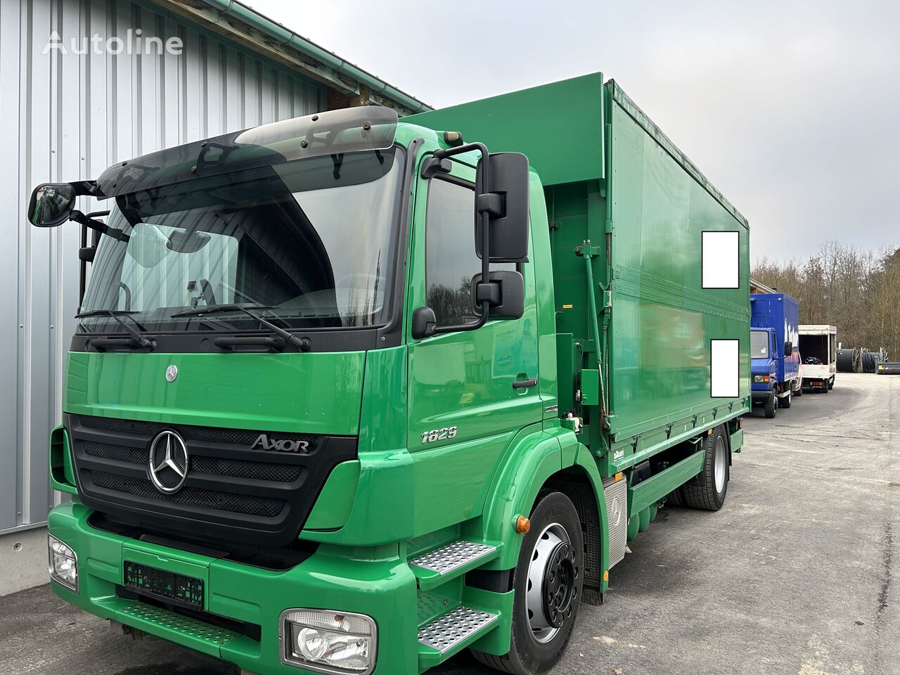 camion fourgon Mercedes-Benz Axor 1829 Koffer Getränke TÜV sehr guter Zustand!