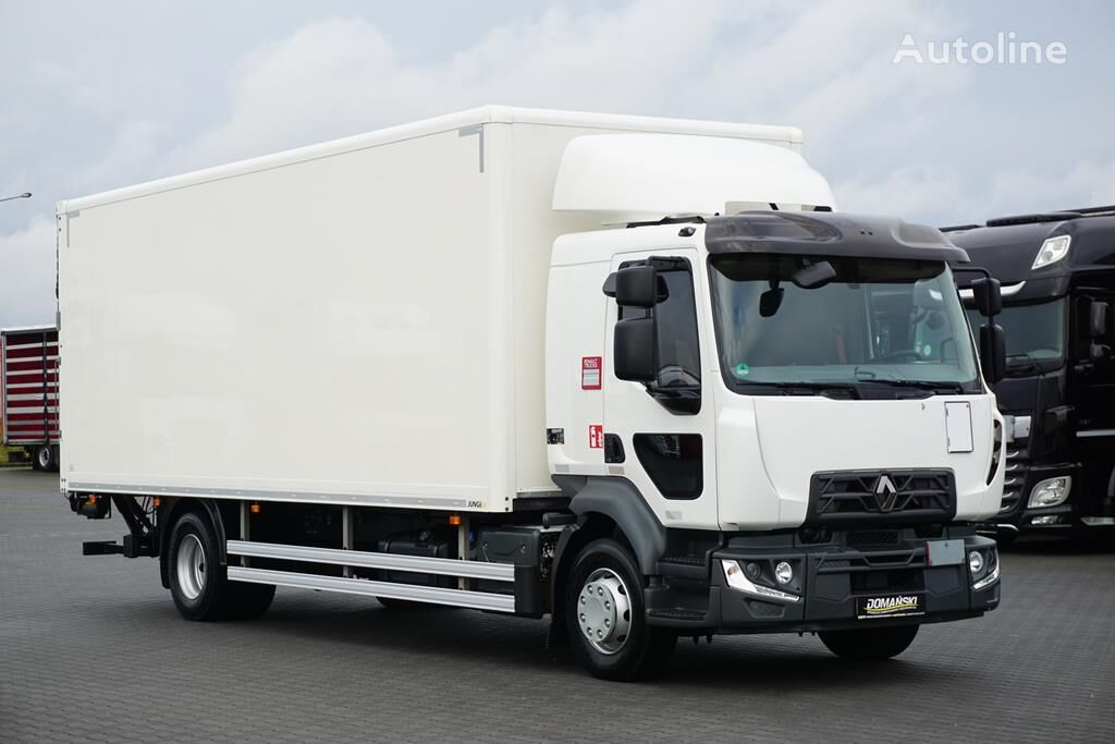 Renault D 16 / 280 KM / ACC / E 6 / KONTENER + WINDA / ŁAD. 8905 KG / 17 kamion furgon