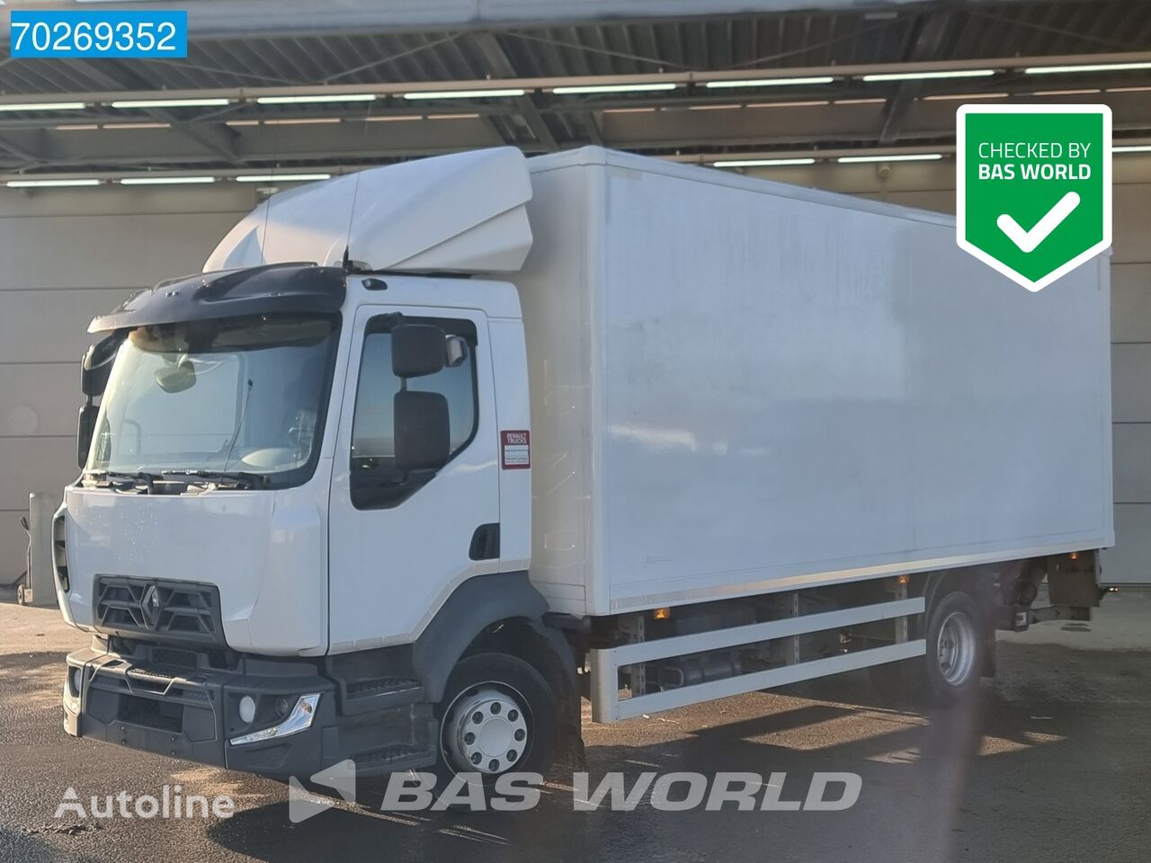 شاحنة مقفلة Renault D 210 4X2 12tonner Automatic Ladebordwand Euro 6