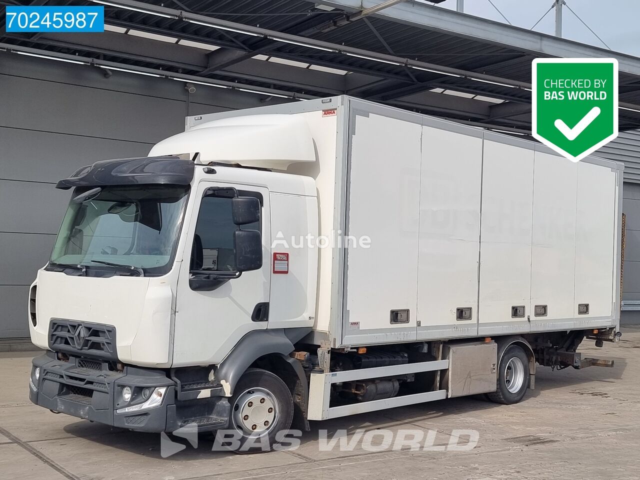 вантажівка фургон Renault D 240 4X2 GlobalCab Ladebordwand Euro 6