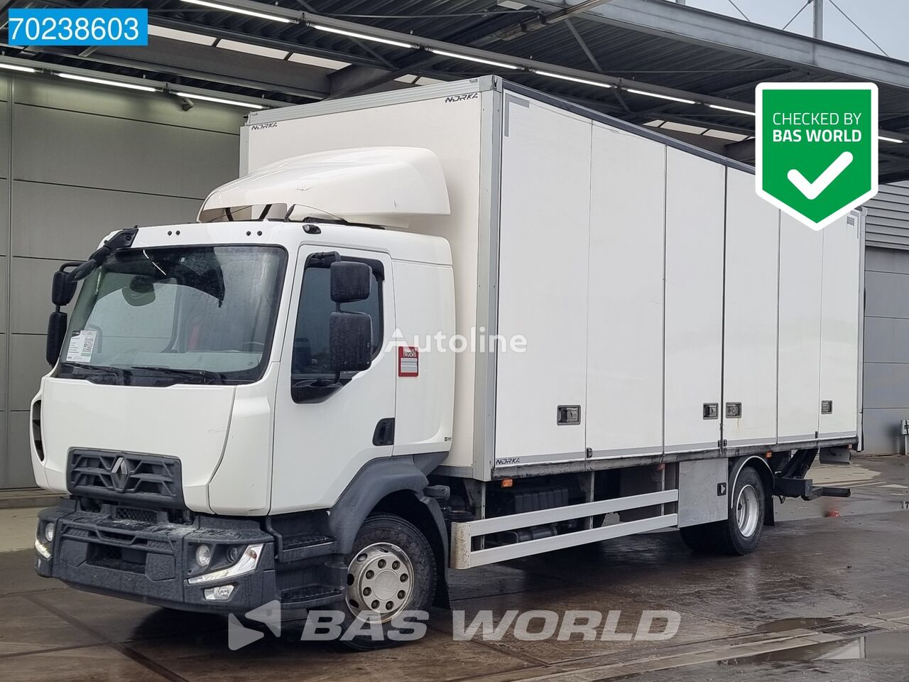 Renault D 250 4X2 16 Tonner Ladebordwand Euro 6 box truck