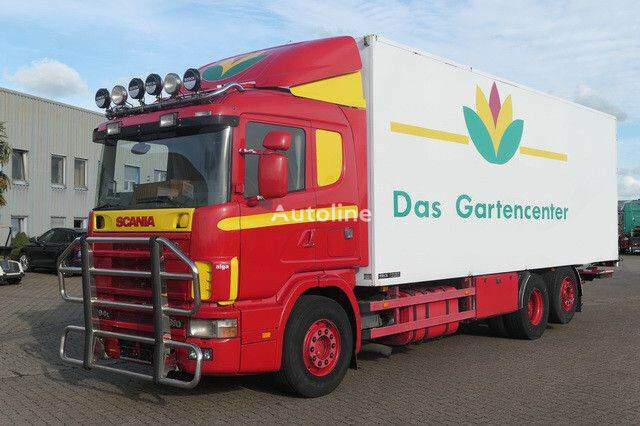 camion furgone Scania 310 6x2, Komplett-Zug, 105m³, Blumen, LBW