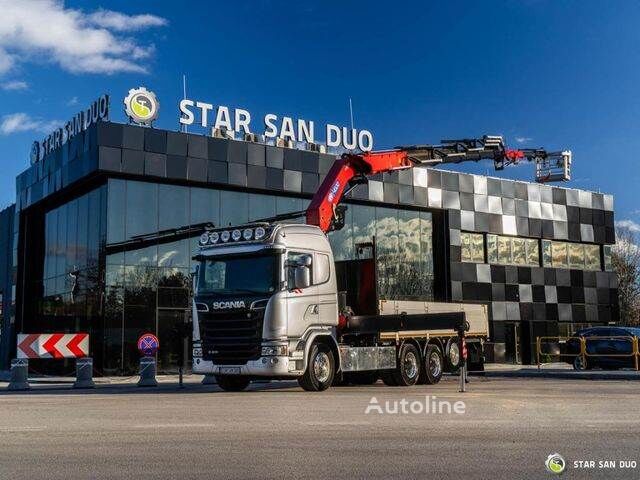 탑차 Scania G410 8x4 HMF 4020 Crane Fly Jib Basket