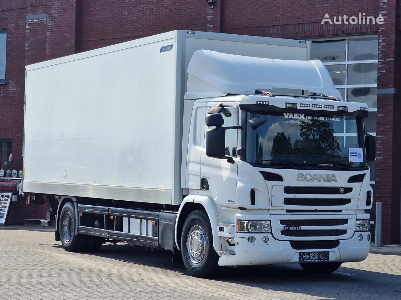 Scania P280 4x2 - Narko closed box with sidedoors - Zepro loadlift - 5. lastbil kassevogn