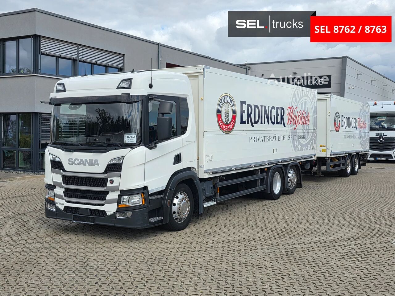 Camion fourgon Scania P360 B6x2 4LB + remorque fourgon - Autoline