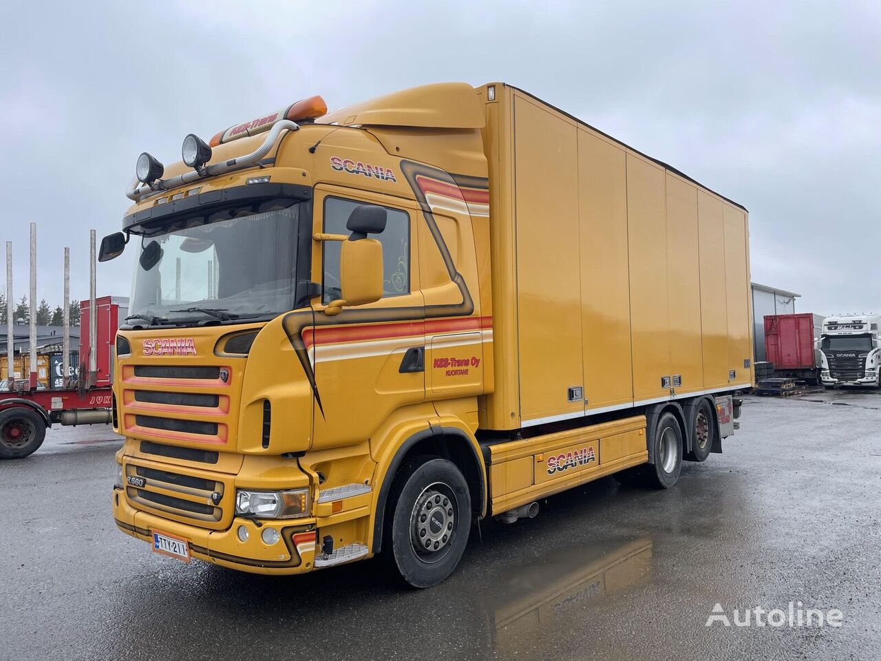 Scania R-560 6×2-4700, 7,6 m Ekerin kori liukukatolla kamyon panelvan