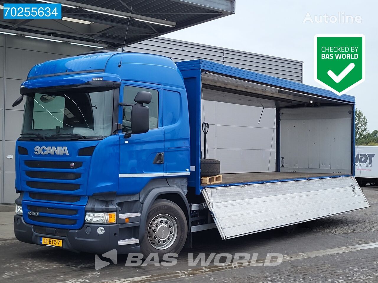 nákladní vozidlo furgon Scania R410 6X2 2000kg Ladebordwand Retarder ACC EURO 6