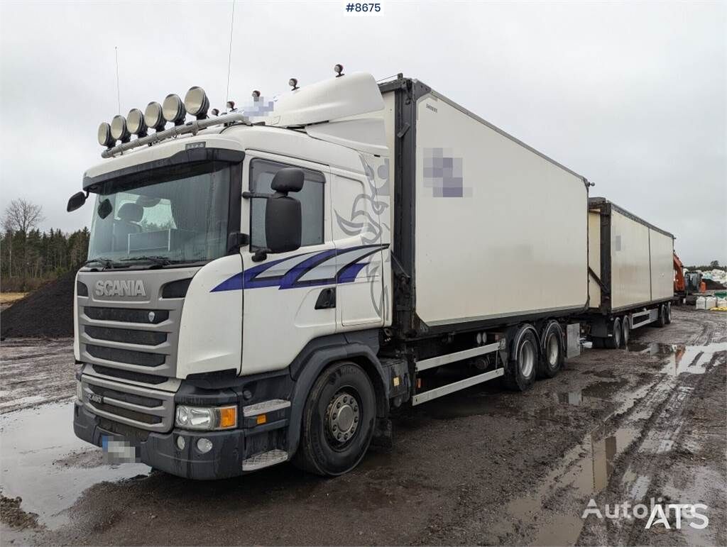 Scania R490 6X2 kravas automašīna furgons