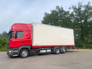 Scania R490 BDF closed double stock box with lift Koffer-LKW