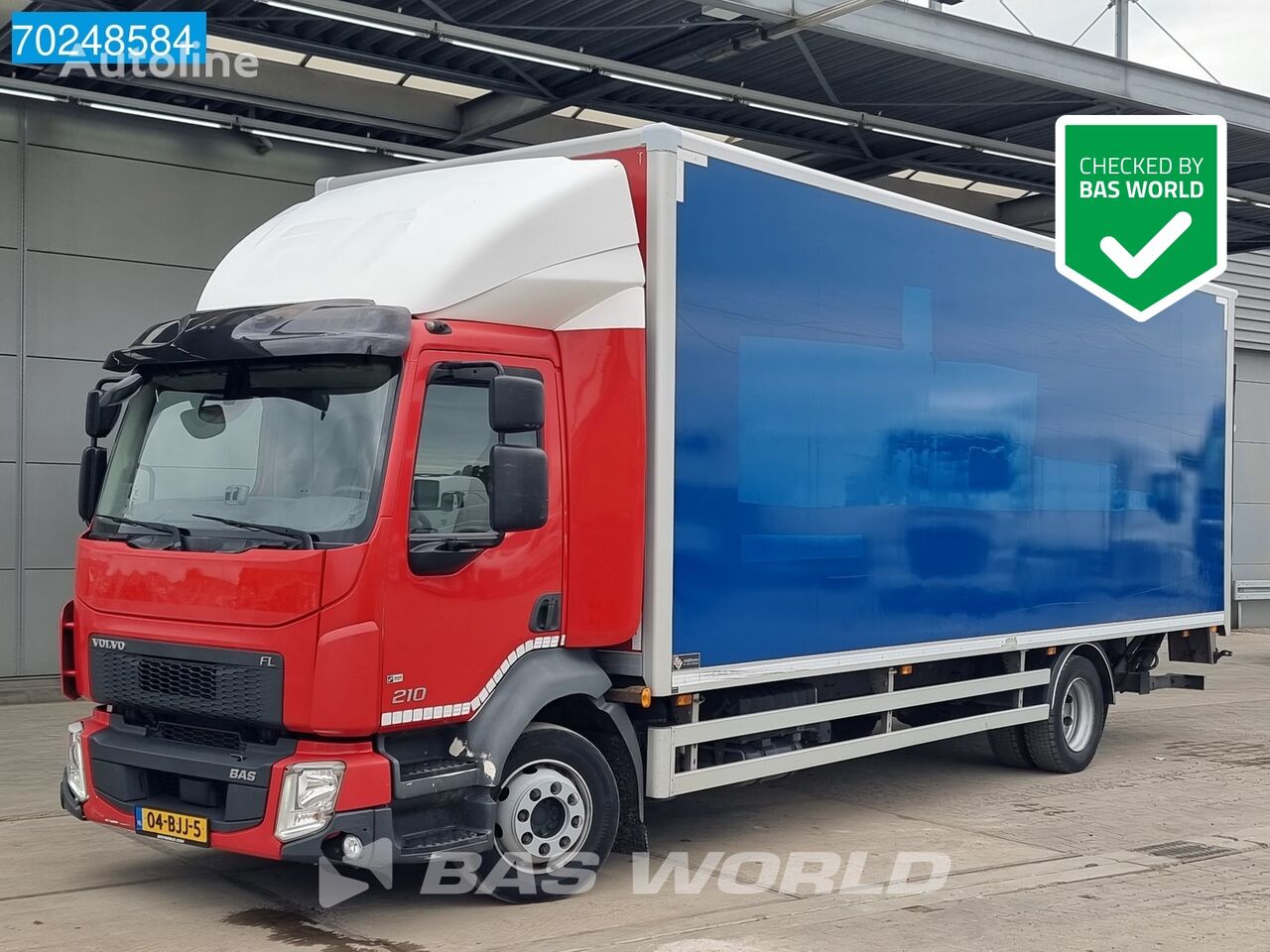 شاحنة مقفلة Volvo FL 210 4X2 12tonner NL-Truck Ladebordwand Euro 6