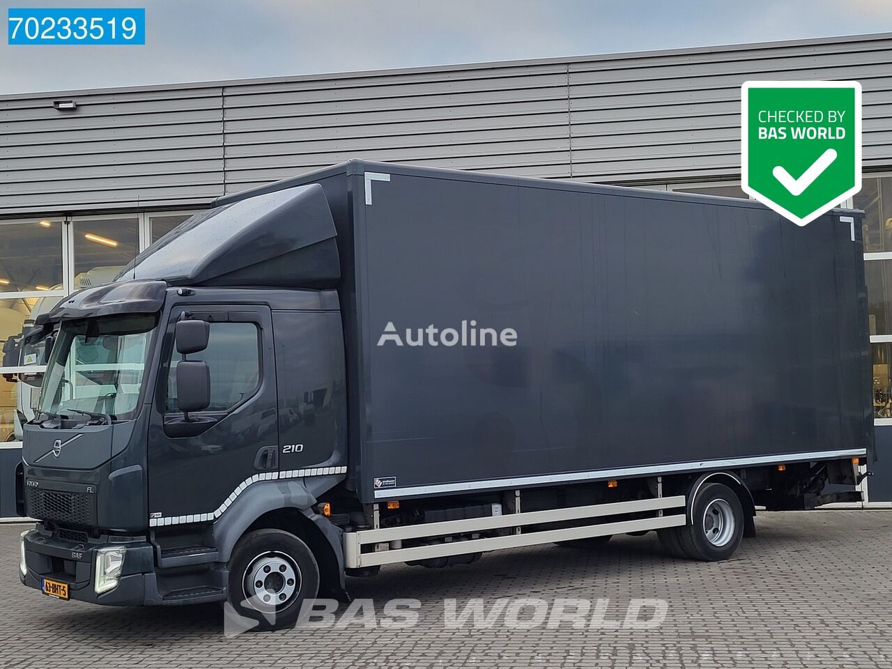 camion fourgon Volvo FL 210 4X2 12tons NL-Truck Ladebordwand Automatic Euro 6