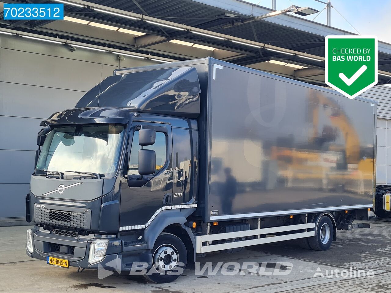 camião furgão Volvo FL 210 4X2 12tons NL-Truck Ladebordwand Euro 6