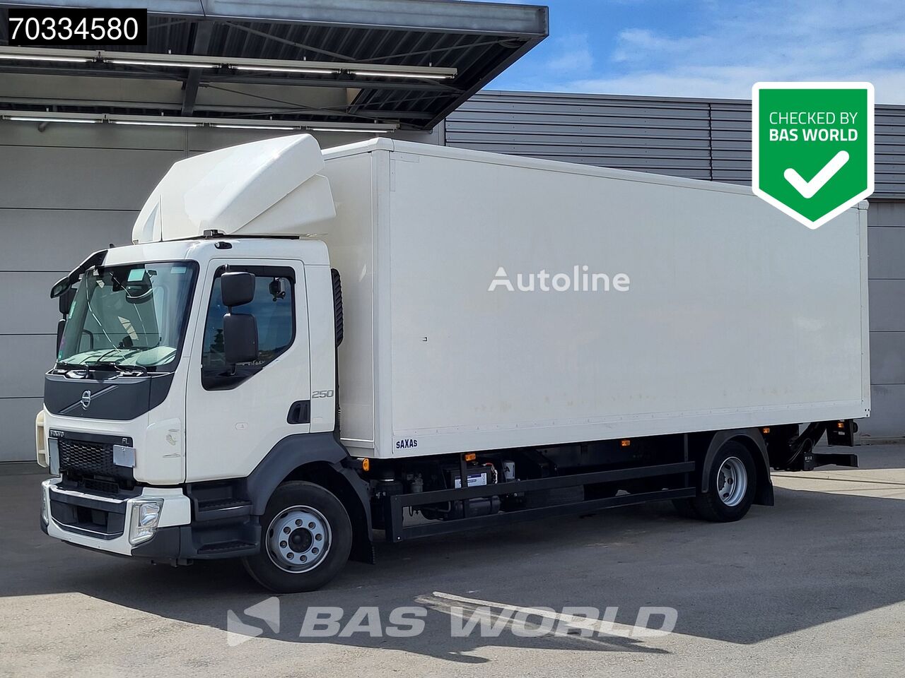 Volvo FL 250 4X2 12tonner 1500kg Ladebordwand Automatic Euro 6 box truck - Autoline