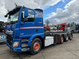 DAF CF 460 8X2 ONLY VISUAL DAMAGED // ENGINE IS RUNNING camión con sistema de cables