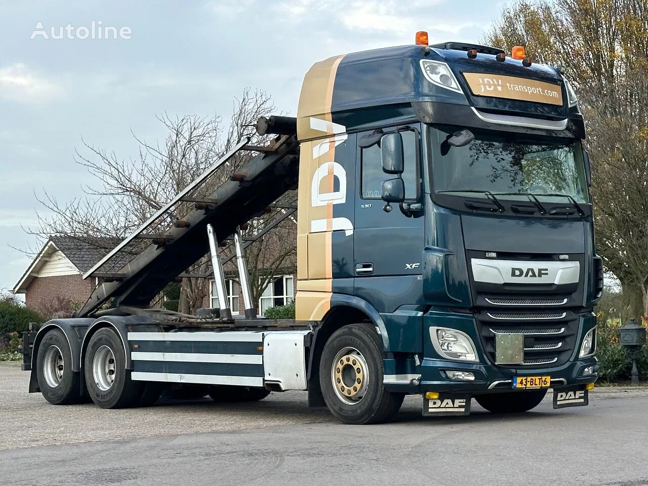 camion système de câble DAF XF 530 2019!!SEILABROLLER!!ROLLOFFTIPPER!!