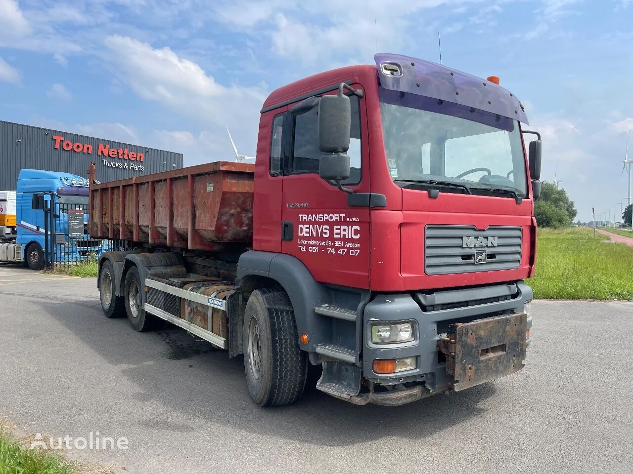 MAN TGA 33.410 cable system truck