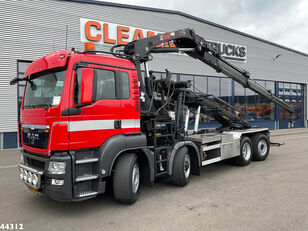 MAN TGS 35.400 8x4H Hiab 21 Tonmeter laadkraan Seil Abrollkipper