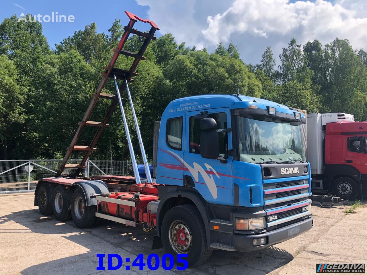 camion système de câble Scania 124