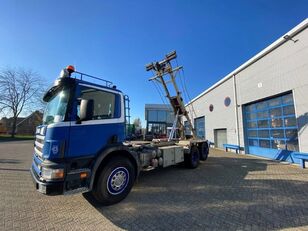 Scania 124-420 / 6X2 / 3 SIDE TIPPER / LIFT AXLE / FULL-STEEL / MANUAL  cable system truck