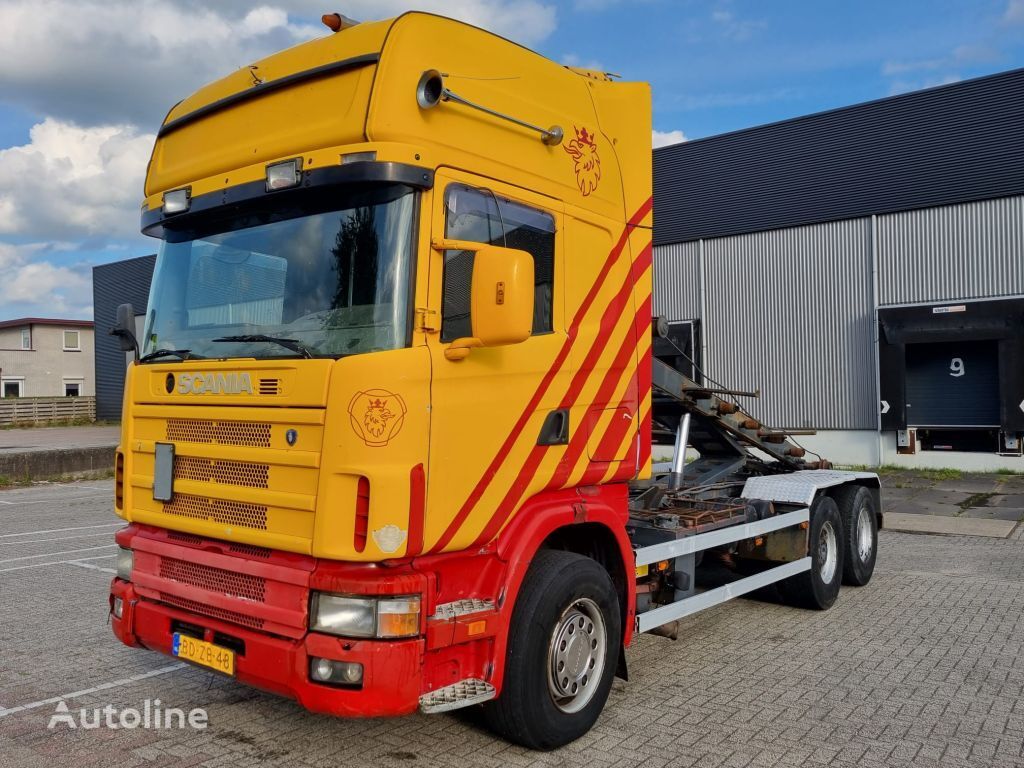 Scania 144 530 Full Steel 6x2 manual Euro 2 cable system truck