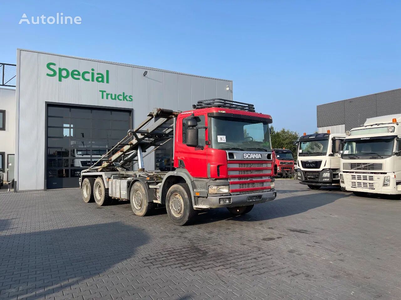 نظام الكابلات Scania P124-420 8x2 NCH cable system / Manual gearbox / Steel suspensio