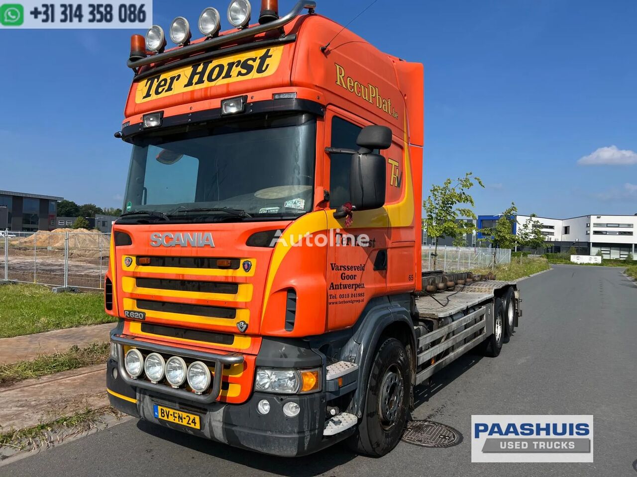 xe tải kéo cáp Scania R 620 B 6X2 V8 STEEL SUSPENSION RETARDER