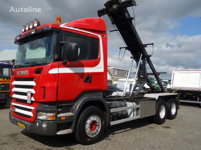 Scania R420 6x4 nch container kabelsysteem,steel springs,retarder Seil Abrollkipper