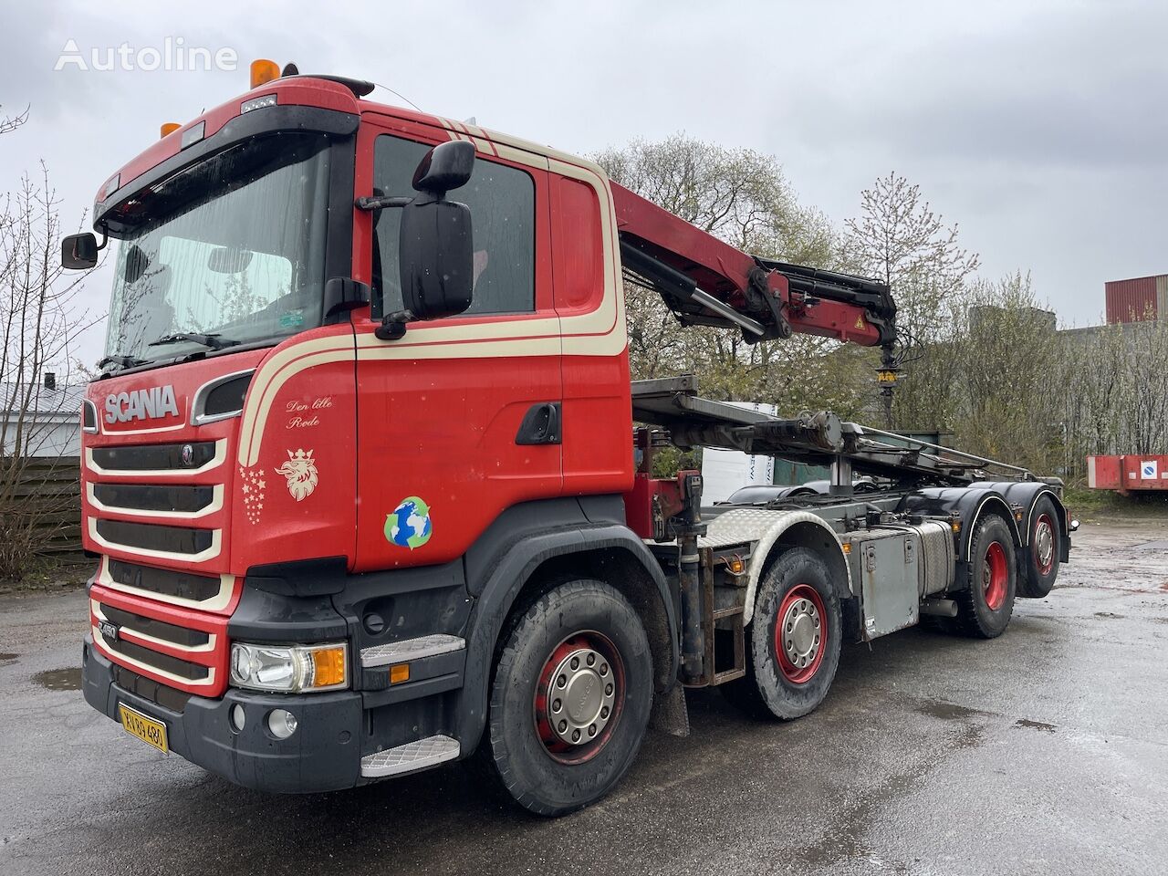 Scania R450  lastebil med kabelsystem