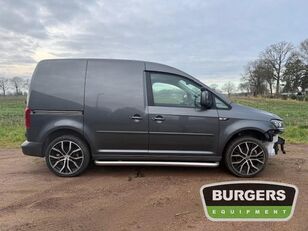 damaged Volkswagen Caddy car-derived van