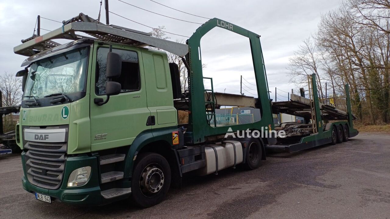 camião porta-automóveis DAF + reboque porta carros