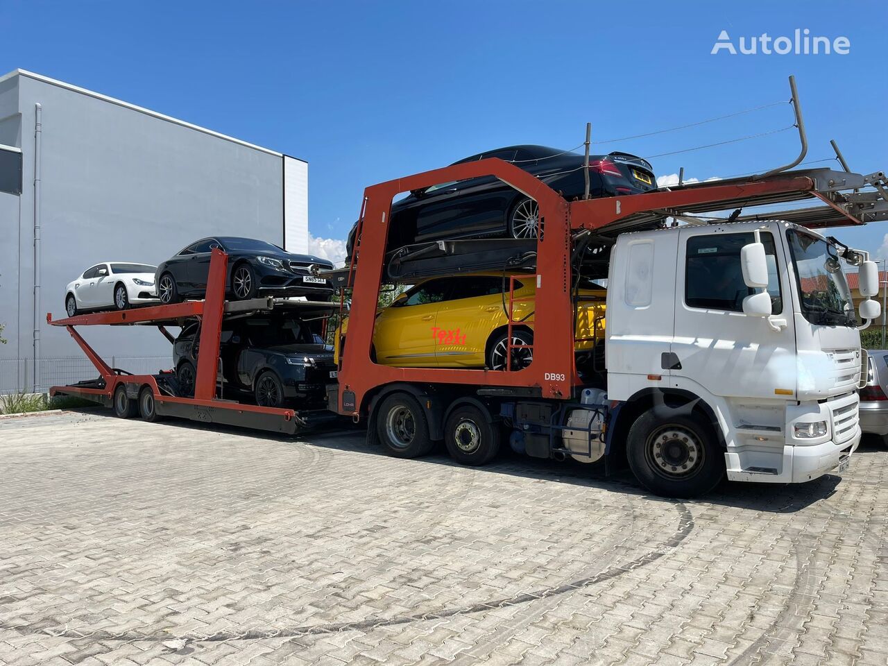 автовоз DAF CF + прицеп автовоз