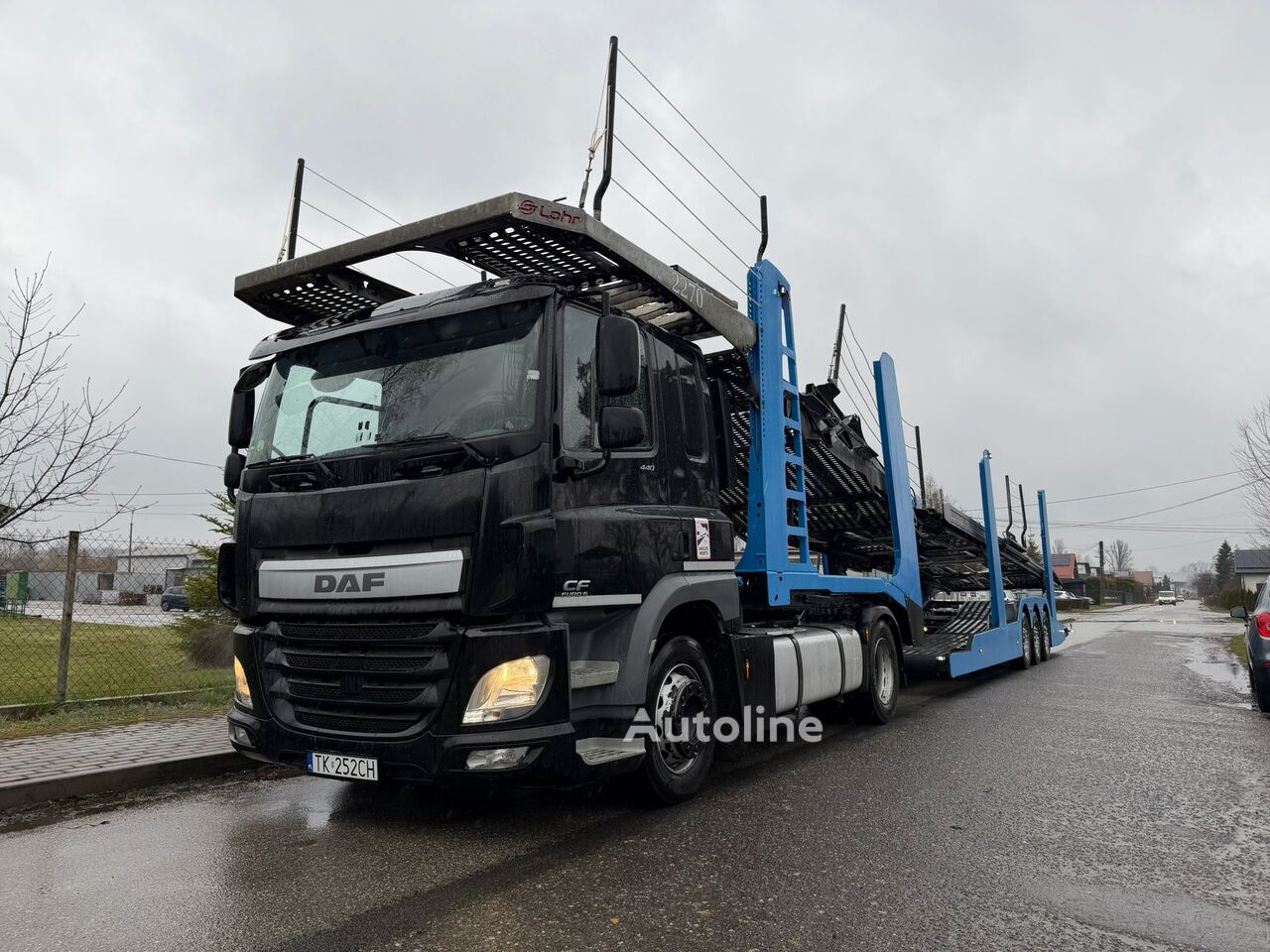 Camion porte-voitures DAF CF LOHR 300 + remorque porte-voitures - Autoline