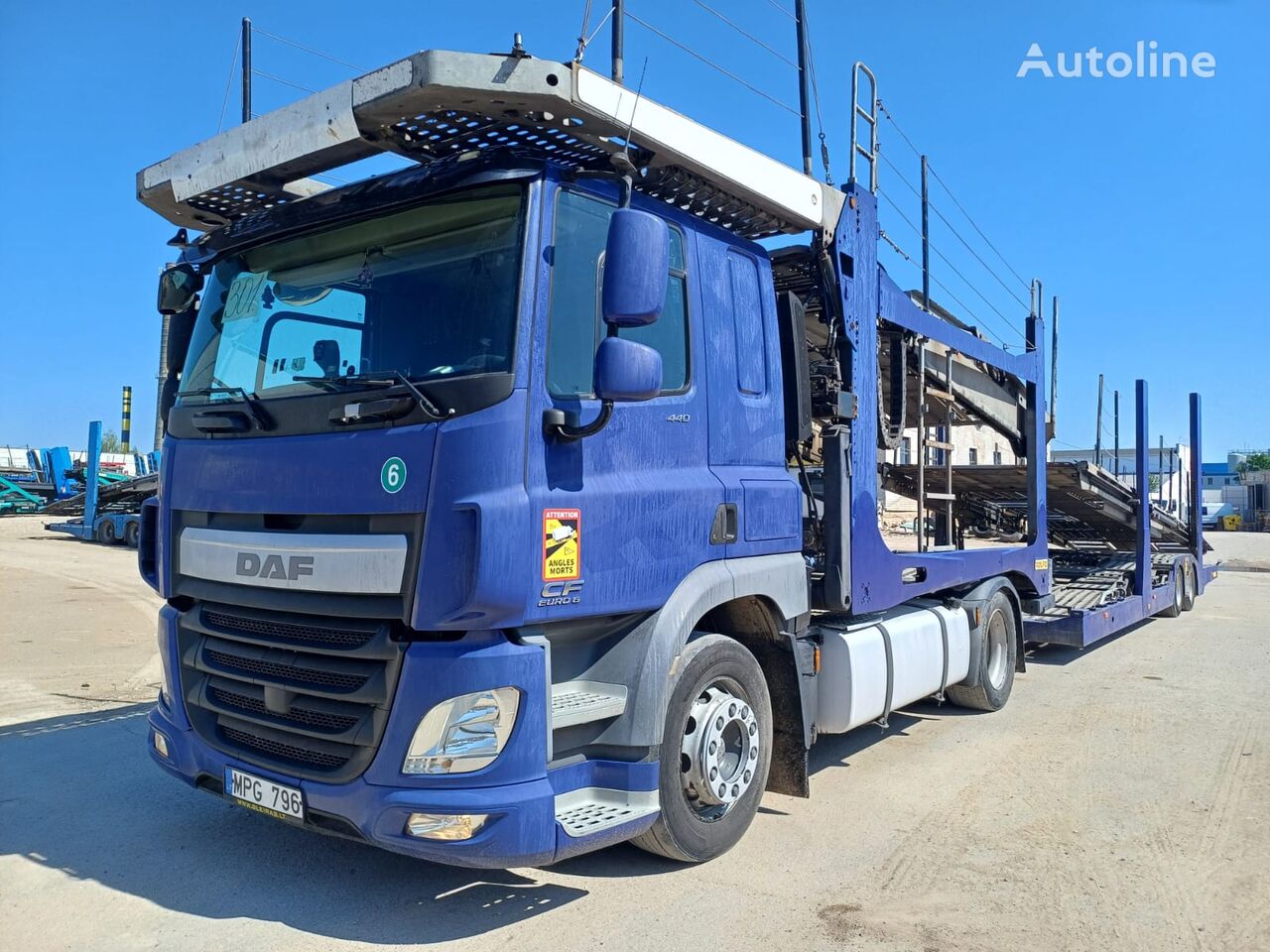 автовоз DAF CF440FT + прицеп автовоз