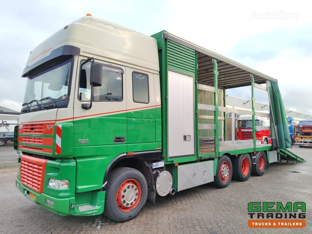 автовоз DAF FAK XF95.430 8x2 Super spacecab Euro3 - CurtainSider 7.31m + Ram