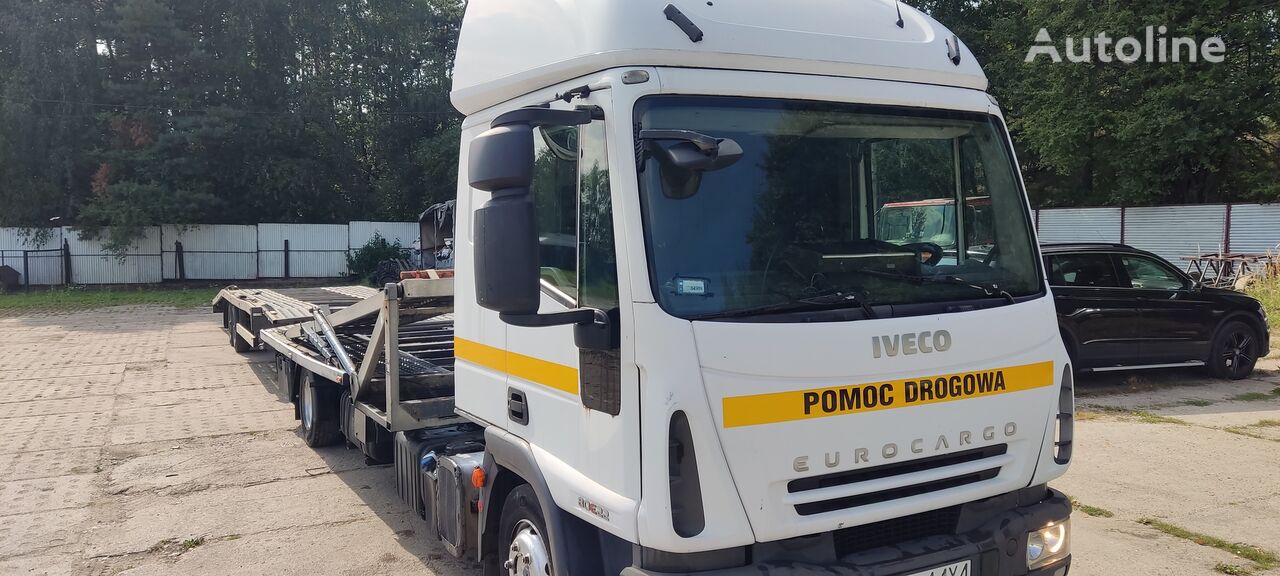 autovežis sunkvežimis IVECO EuroCargo 80E22 + autovežis priekaba