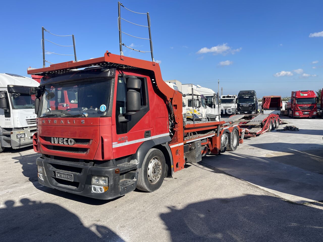 小汽车运输车 IVECO Stralis 450 Rolfo + 小汽车运输拖车 - Autoline