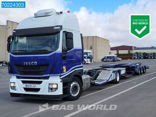 ciężarówka do przewozu samochodów IVECO Stralis 500 4X2 ROLFO Truck transporter Standklima 2xTanks Euro