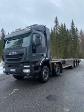 IVECO Trakker AD410T50 10x4 metsäkoneritilä Autotransporter