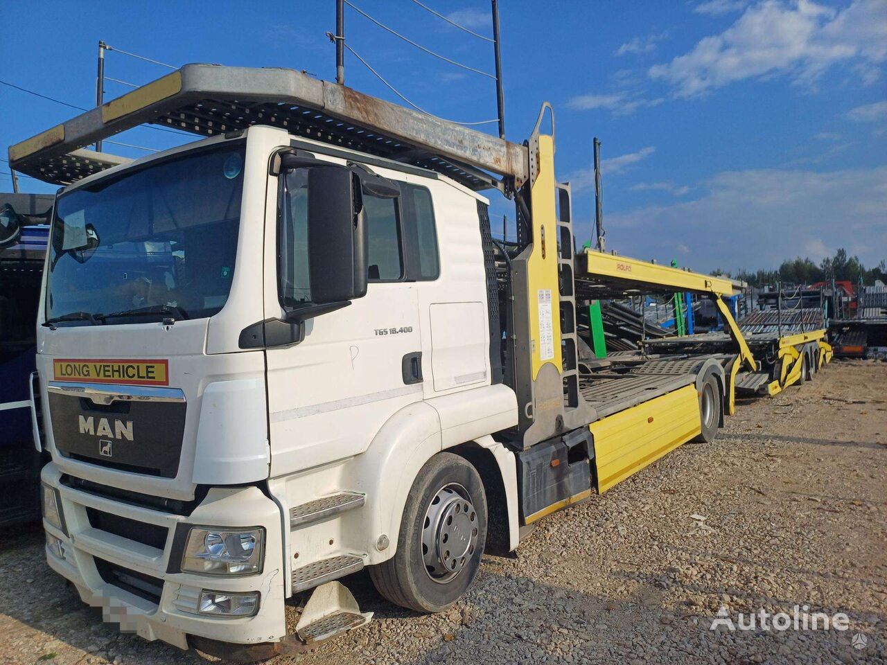 camion porte-voitures MAN TGS 18.400 + remorque porte-voitures