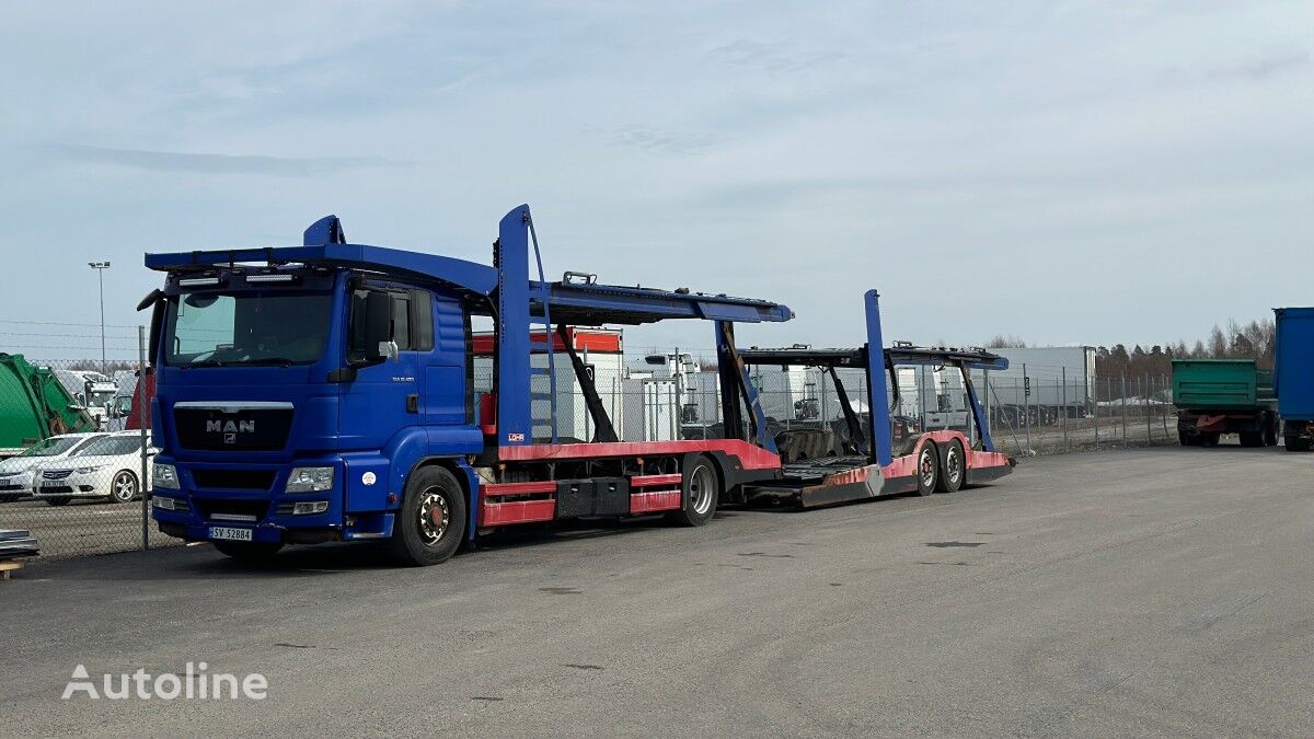 MAN TGS 18.480 car transporter + car transporter trailer