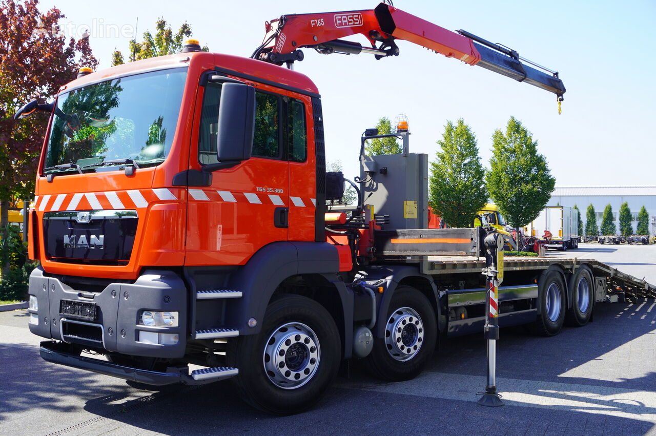 camion porte-voitures MAN TGS 35.360 E5 EEV 8×2 Tow truck / Crane Fassi F165 / lifting cap