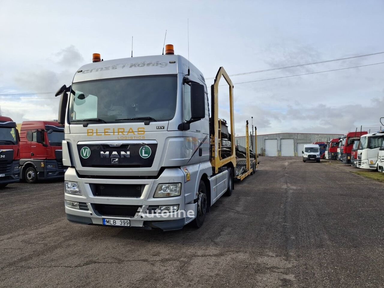 MAN TGX + LOHR 2008 car transporter + car transporter trailer